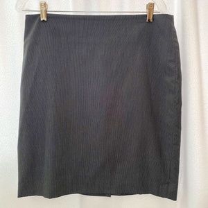 Anne Klein Navy/White Pattern Pencil Skirt Size 10